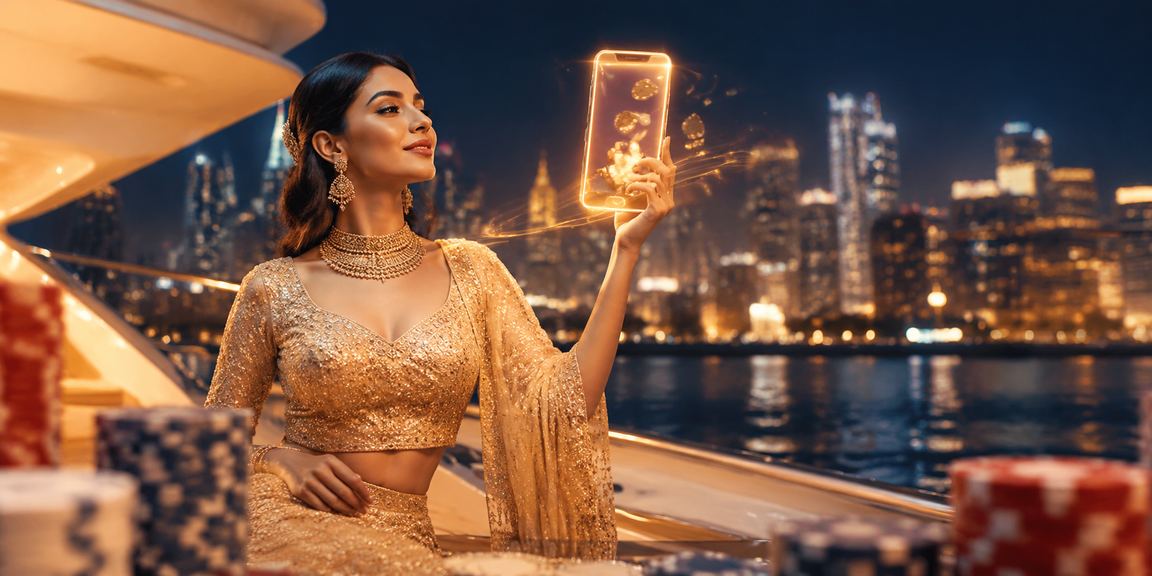 Player enjoying online casino games on mobile in India